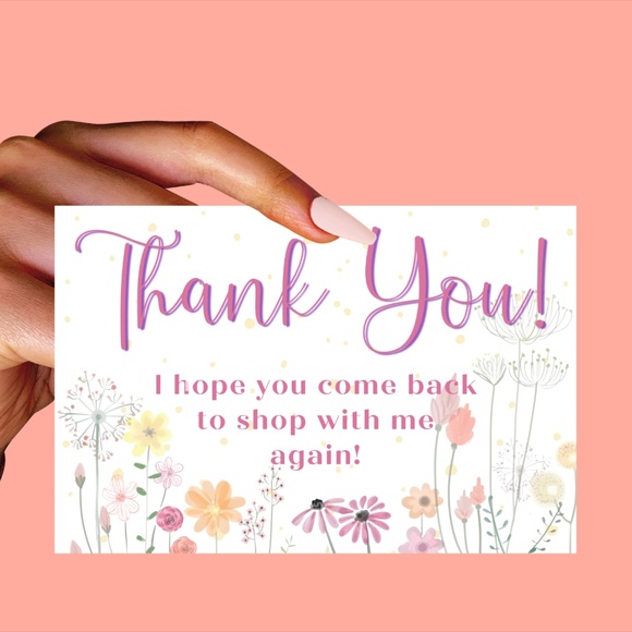 Thank You Cards For Packing Orders - Picture 2 of 3